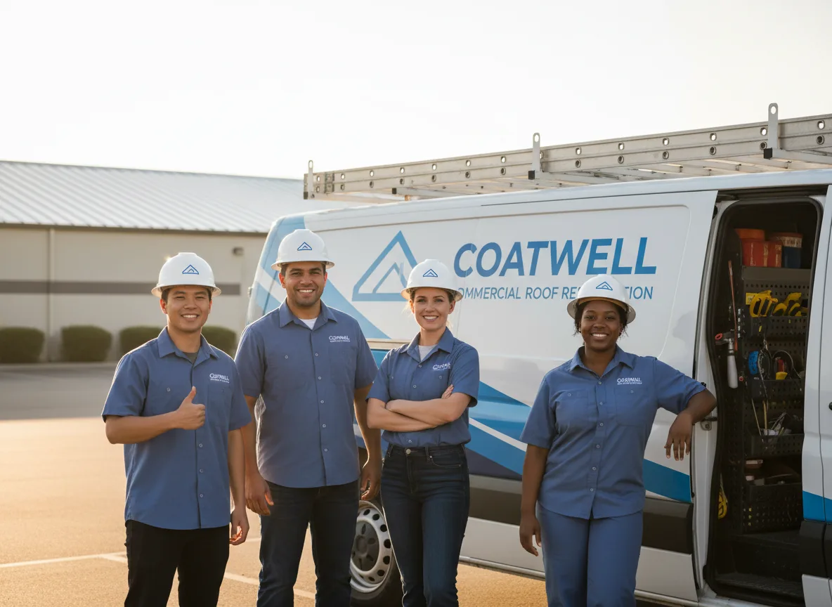 Commercial roof coating company in Saint John, WA